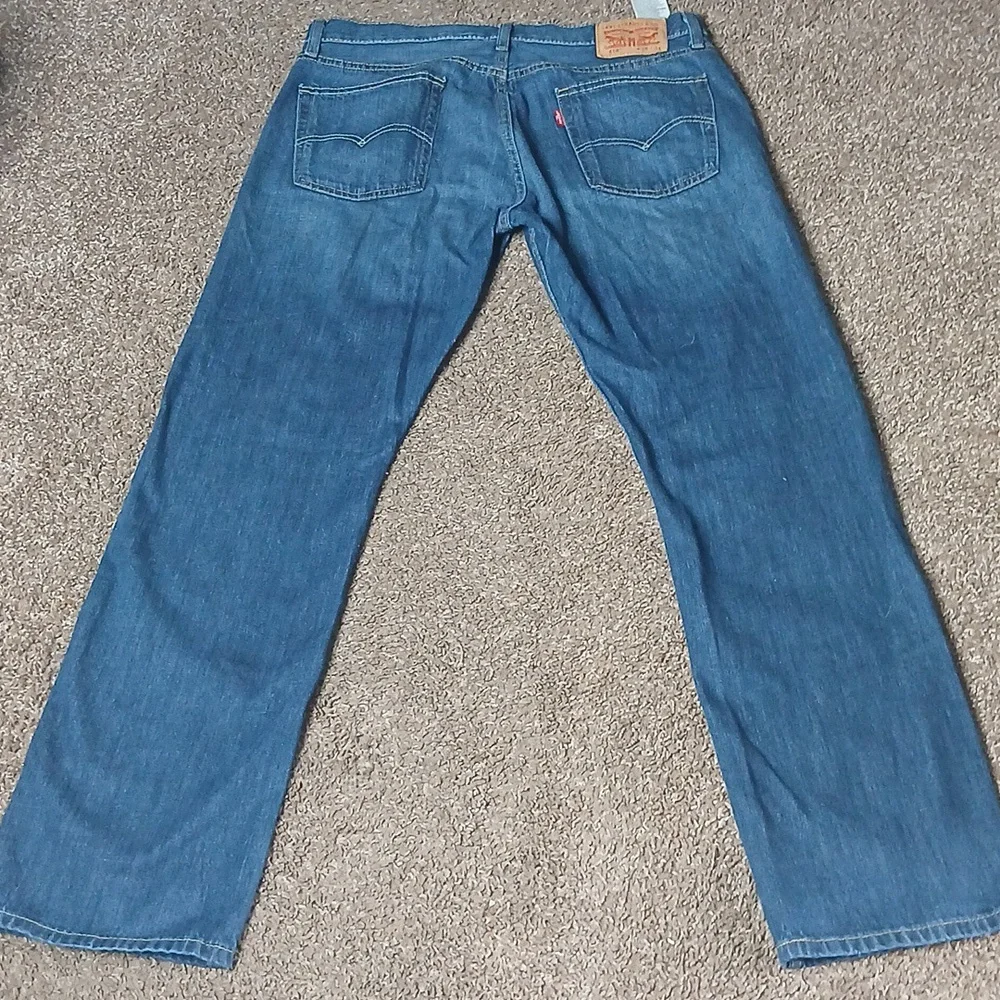 Levi's Classic Straight Fit Denim Jeams Size W36 L34 - Picture 6 of 14
